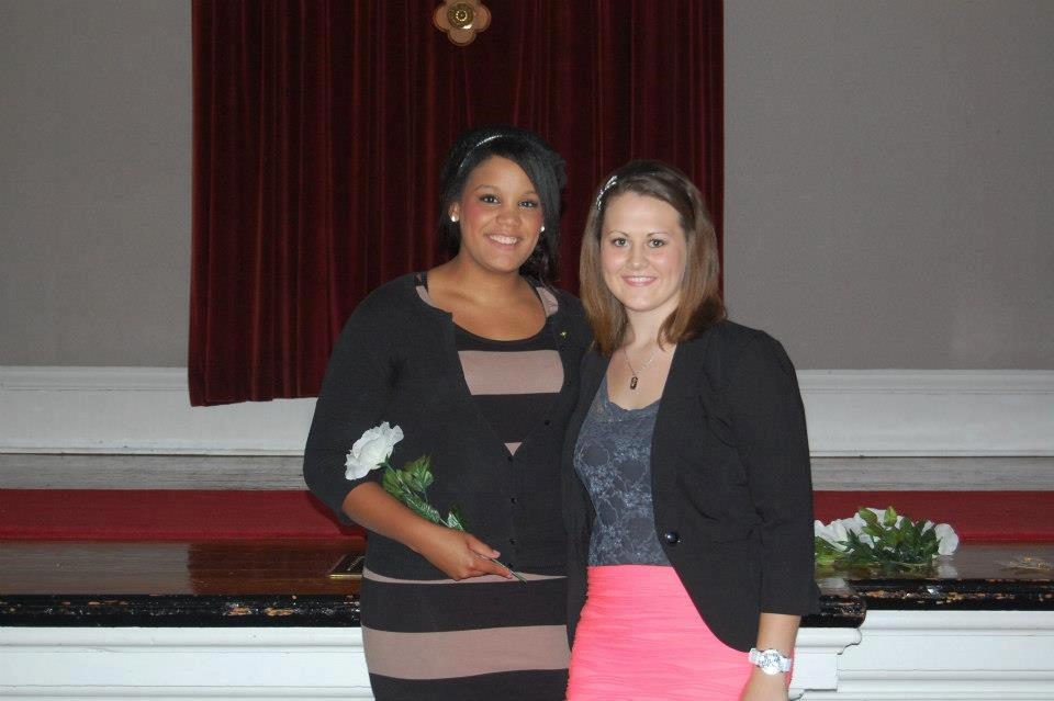 Emily Thole and me at my ceremony, Fall 2012