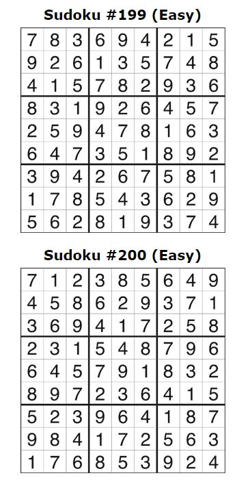 sudoku easy an